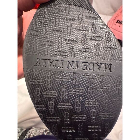 Italian shoemakers (made in Italy) Black platform slide sandals size 7-8 (9” lon - Picture 11 of 13